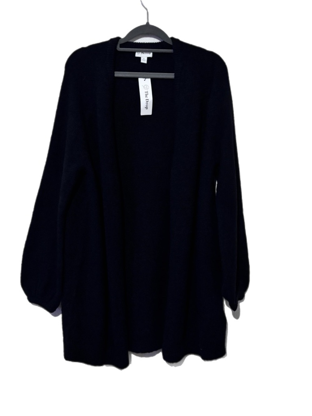 Women’s Black Open-Front Cardigan Sweater Knit